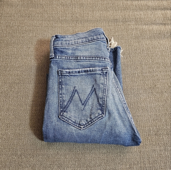 Mother The Tom Cat Ankle Fray From Out of Town Casual Denim Jeans Size 25 - Picture 10 of 10